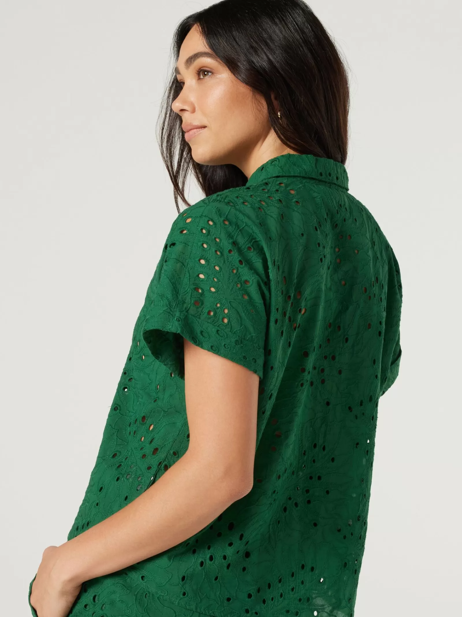 Cara Cutwork Shirt | Jeanswest Fashion