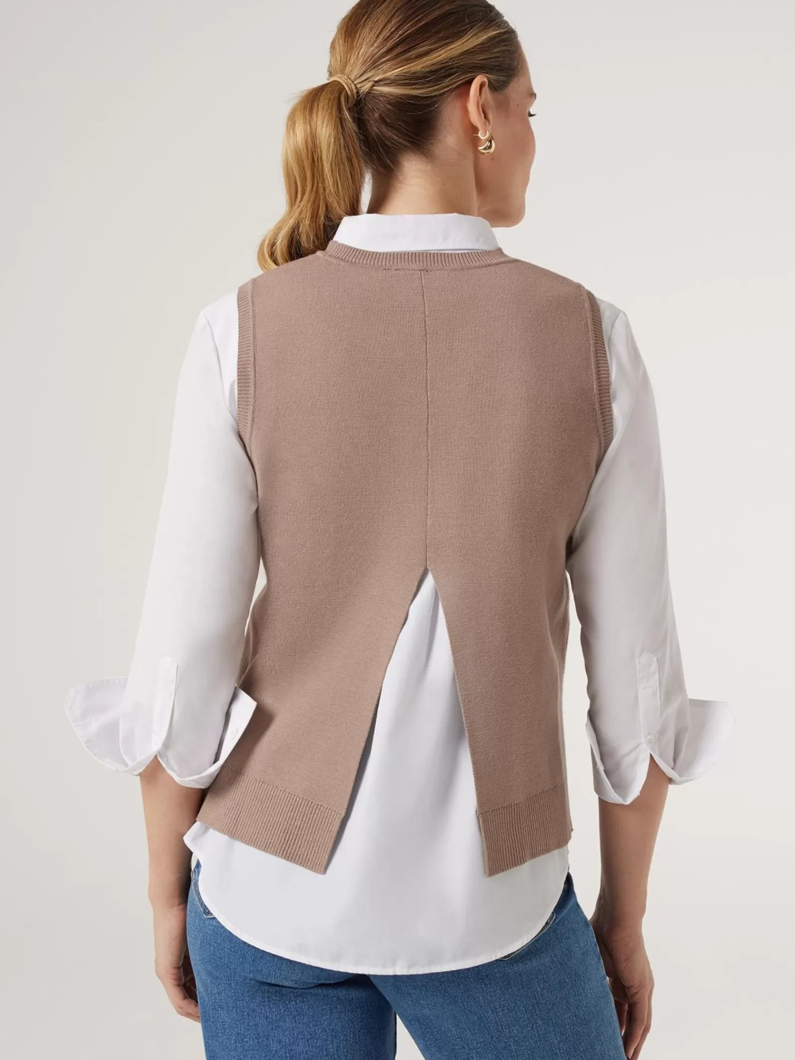 Genevieve Split Back Vest | Jeanswest Clearance