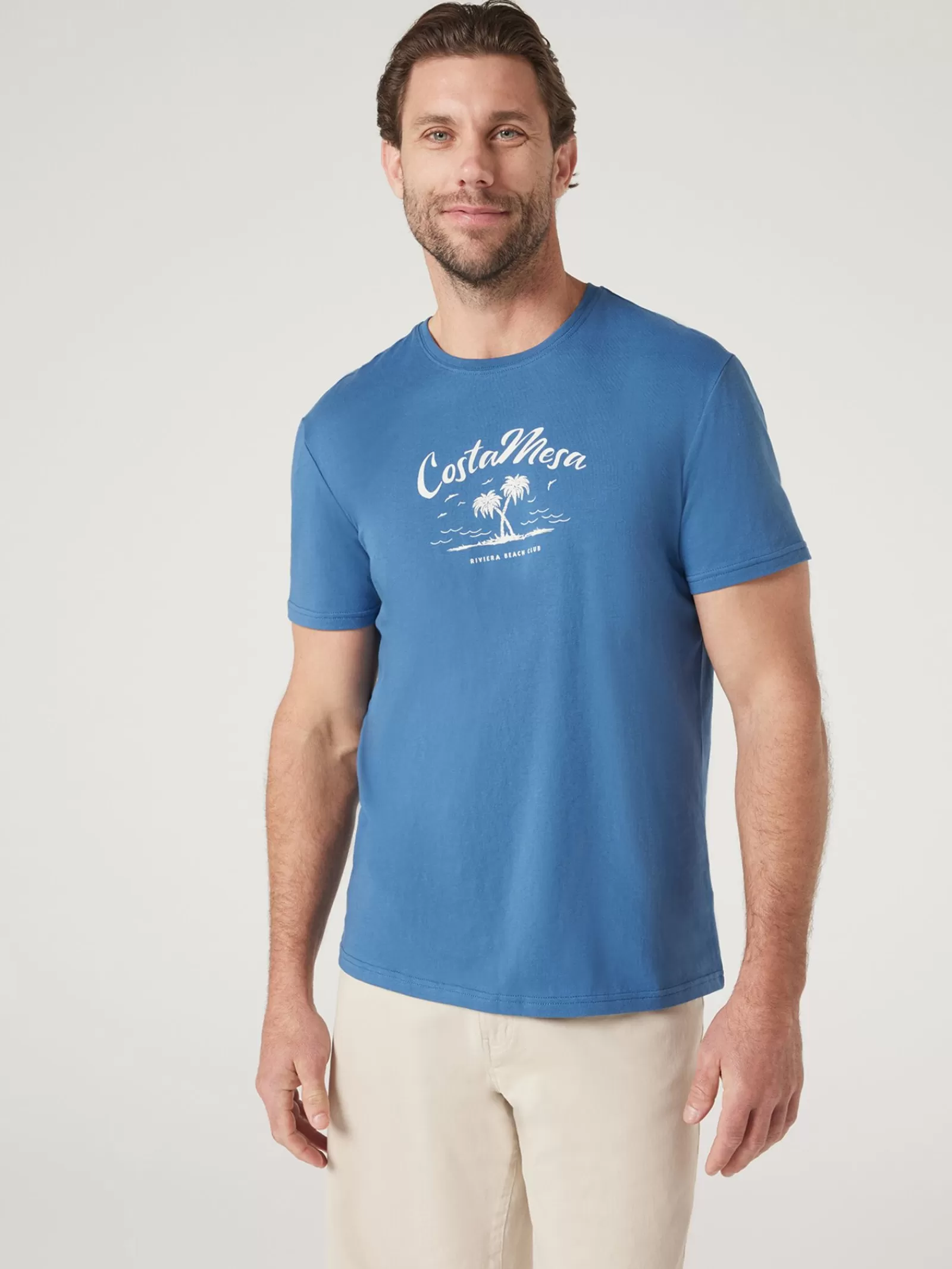 Short Sleeve Costa Mesa Print Crew Tee | Jeanswest Outlet