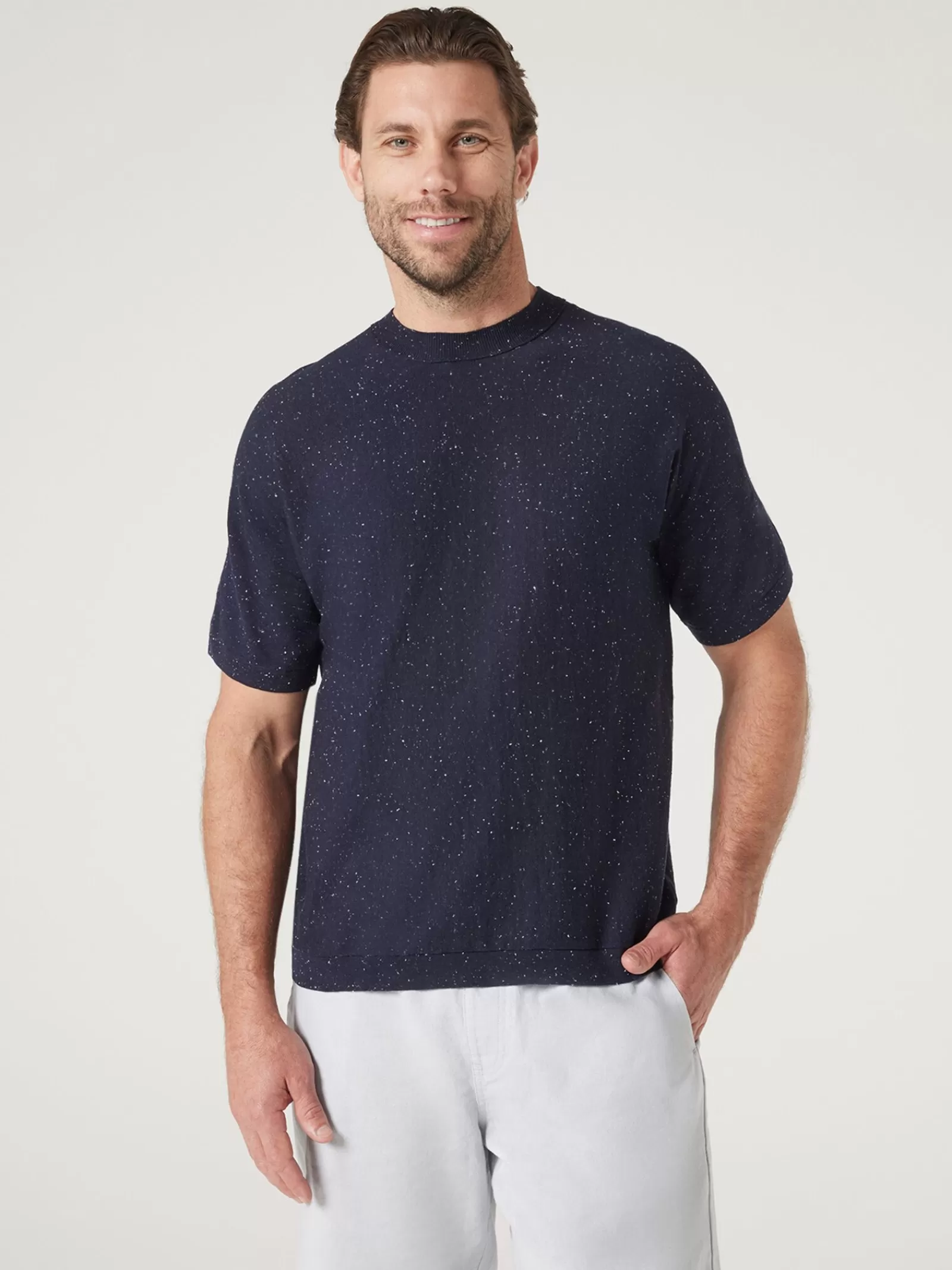 Short Sleeve Jackson Slub Knit Tee | Jeanswest New