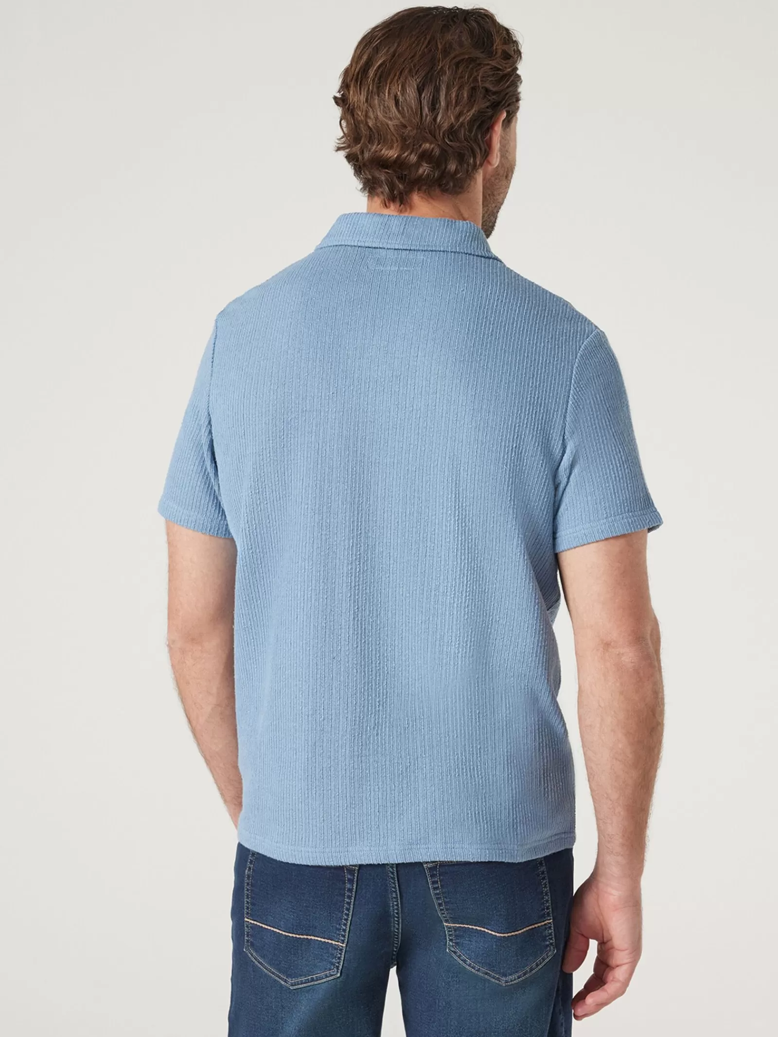 Short Sleeve Jasper Textured Polo | Jeanswest Flash Sale