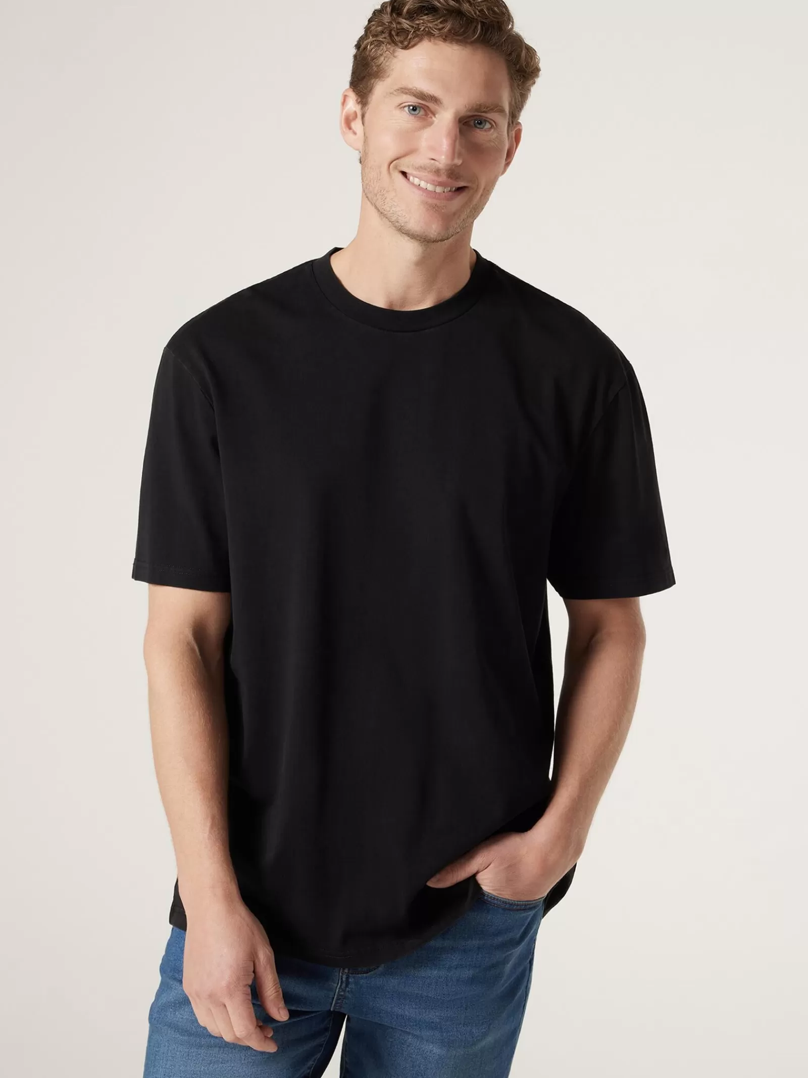 SS Ace Relaxed Fit Basic Crew Tee | Jeanswest Fashion